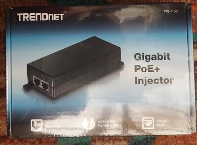 Injecteur POE Trendnet 48VDC-30W 110V/220V AC-10/100/1000 TPE-115GI