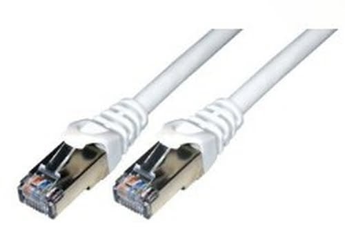 Cable réseau 5 mètres Blanc - Cat 6 - UTP -  blindée