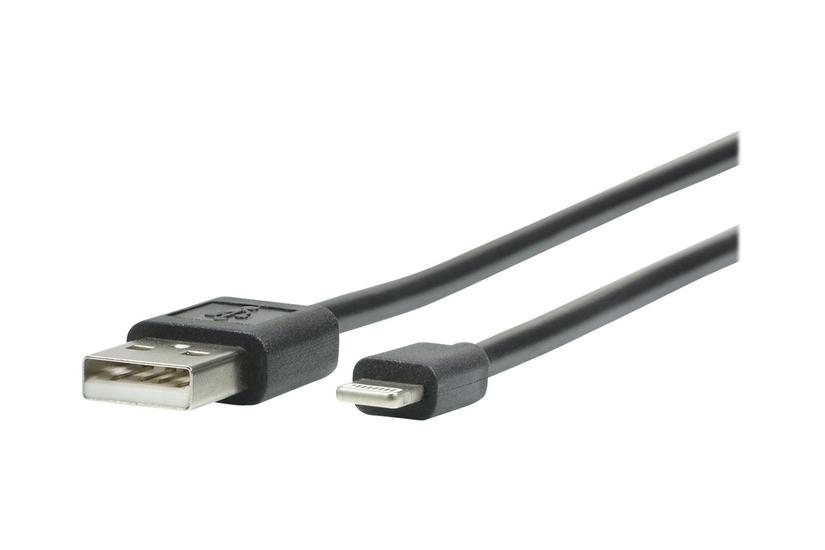 Cable USB-A Lightning compatible Apple - longueur 1 mètre