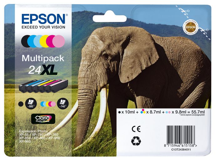 Multipack 24 XL 6 Cartouches