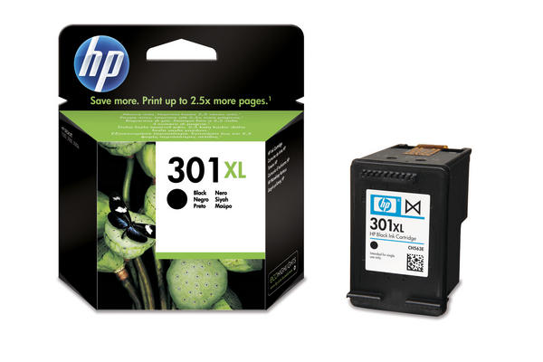 Cartouche HP N° 301XL  Noire (~430 pages) - 8 ml