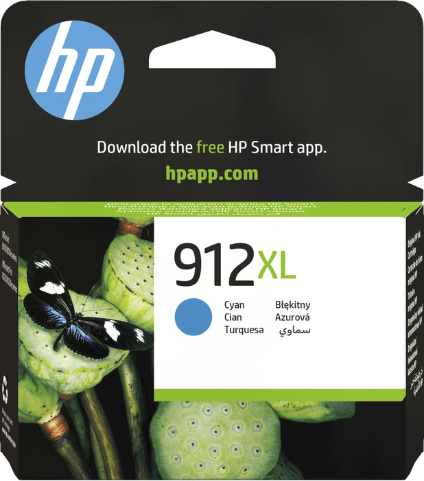 Cartouche HP 912XL Cyan Pour imprimante HP OfficeJet 8012 Et 8024