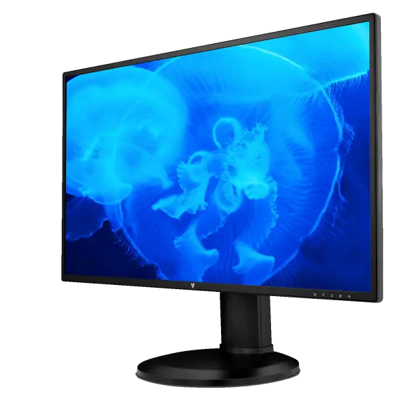 Ecran 27" V7 L27HAS2K-2E LED 2560X1440-pied réglable et pivotant HDMI - DP - 5ms -audio-VESA 100X100 Garantie 3 ans V7