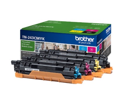 Pack de 4 toners brother TN-243