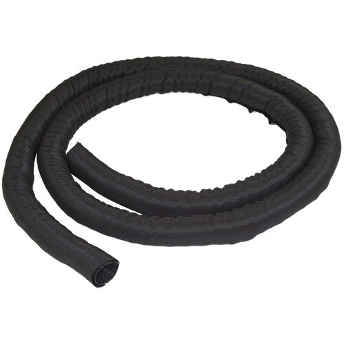 Passe cable 2m tissu tréssé noir