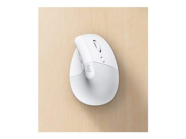 Souris Logitech Lift Vertical Blanc cassé XS