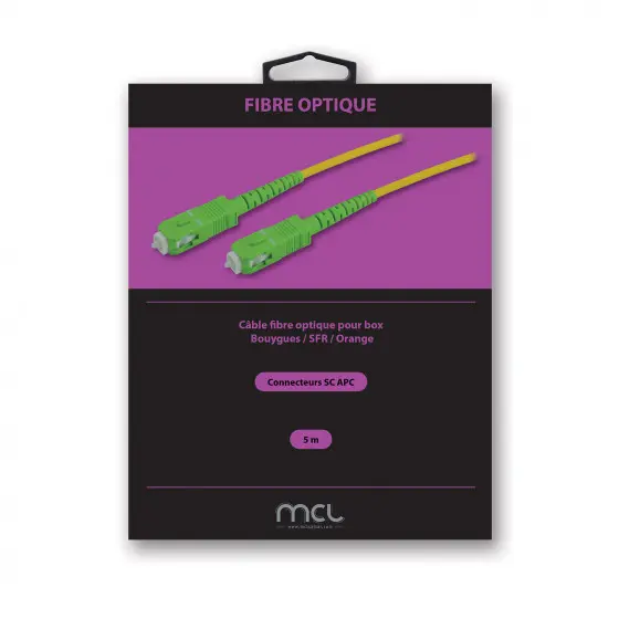 Câble réseau MCL - 15 m Fibre Optique