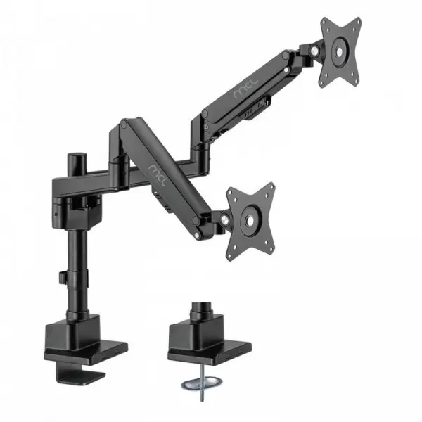 [MS3A99ASBA2E3209N] Support écran bureau MCL à amortisseur - 2 écrans jusqu'à 32''/9Kg  Noir 