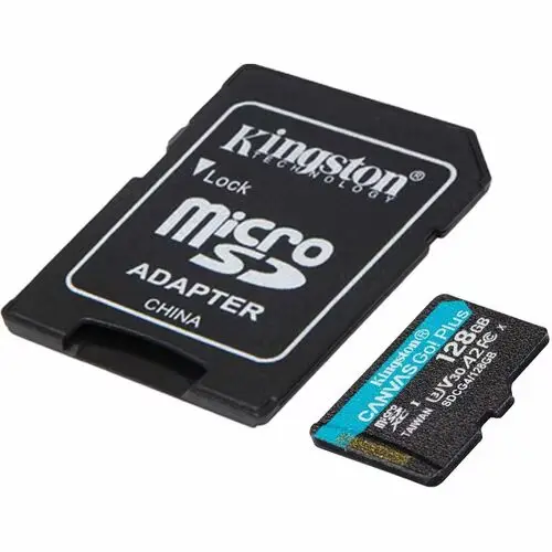 Carte microSDXC Kingston Canvas Go! Plus - 128 Go