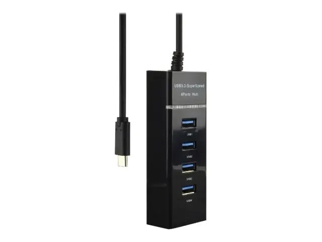 Hub USB 3.0 Type C vers 4 ports USB 3.0 Type A MCL SAMAR