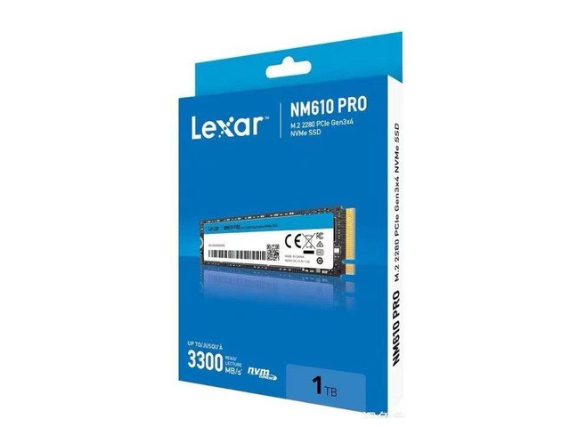 Disque SSD Lexar NM610 Pro 1To  - NVMe M.2 Type 2280 - LNM610P001T-RNNNG