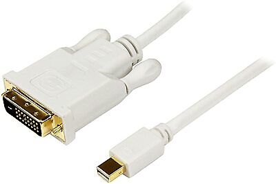 [CABMINIDPDVI1.8] Cable Mini DP / DVI blanc 1.8m
