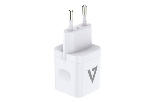 [CHA20WUSBC+CABLIG1V7] Chargeur 20W USB-C+lightning 1m V7