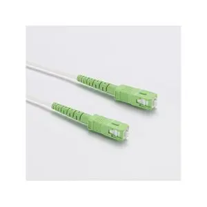 Cordon fibre D2 Diffusion pour Box (SFR, Orange, Bouygues) jarretière optique 5m (Blanc)