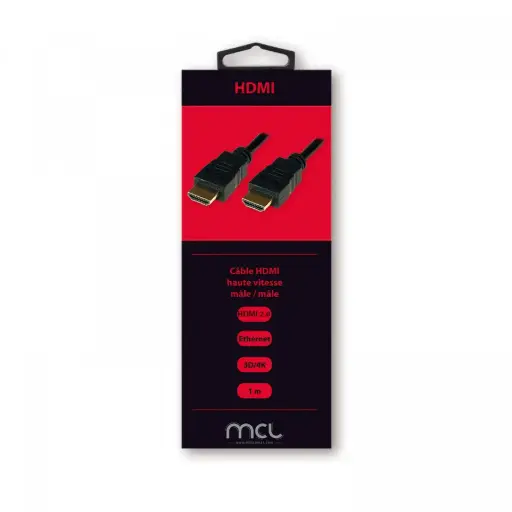 [MC385Z-1M] Câble HDMI MCL High Speed Performance 4K mâle / mâle - 1m 